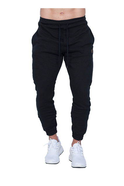 Calça Moletom Slim Masculina Jogger Preta Blühen