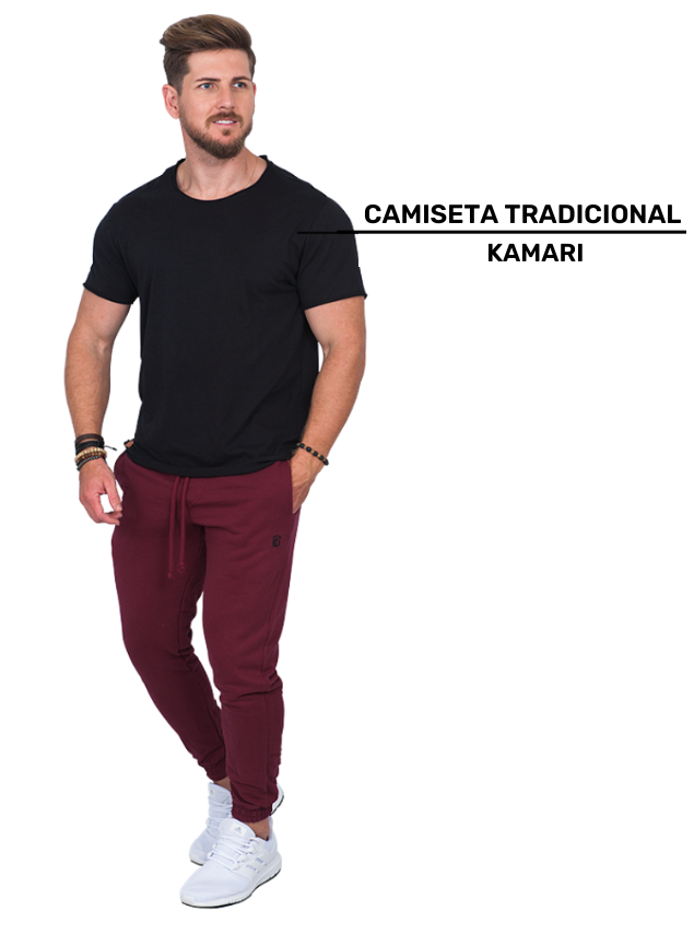 Jogger CalÃ§a Preta Com Listra Vermelha Masculina Calça Cargo