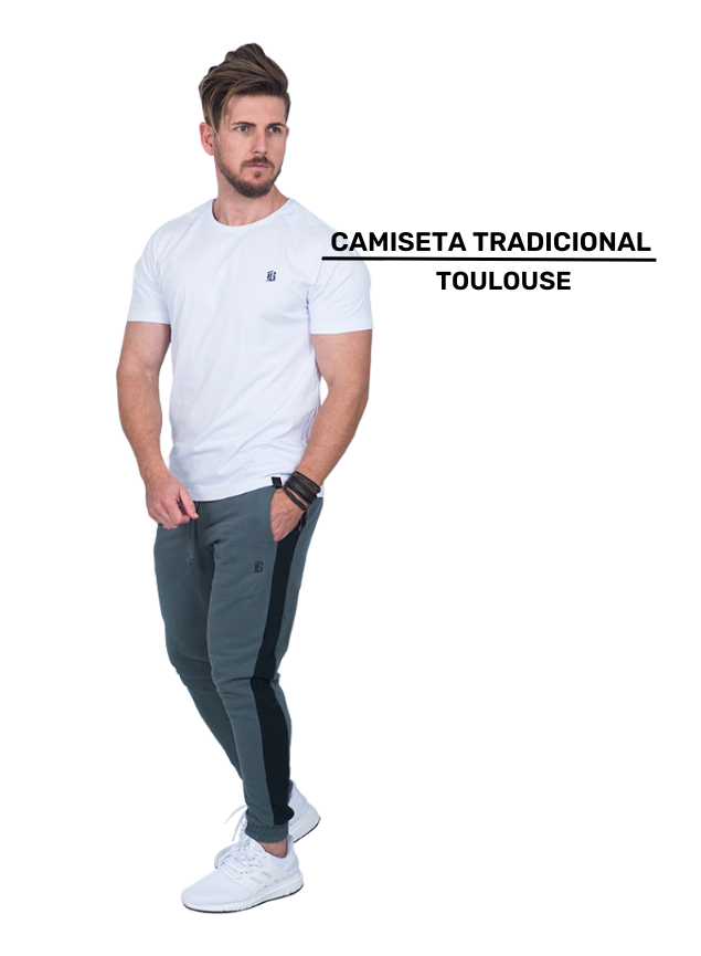 Calça Moletom Slim Masculina Jogger Chumbo com Faixa Lateral Preta