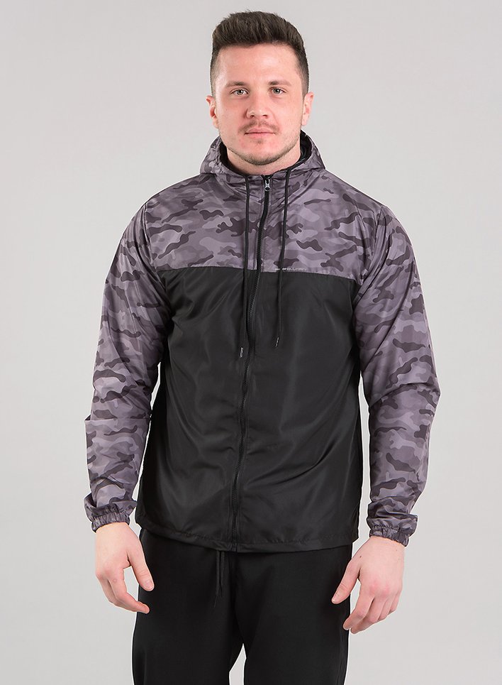 Casaco Corta Vento Homem Jaqueta Corta Vento Masculino Camuflado