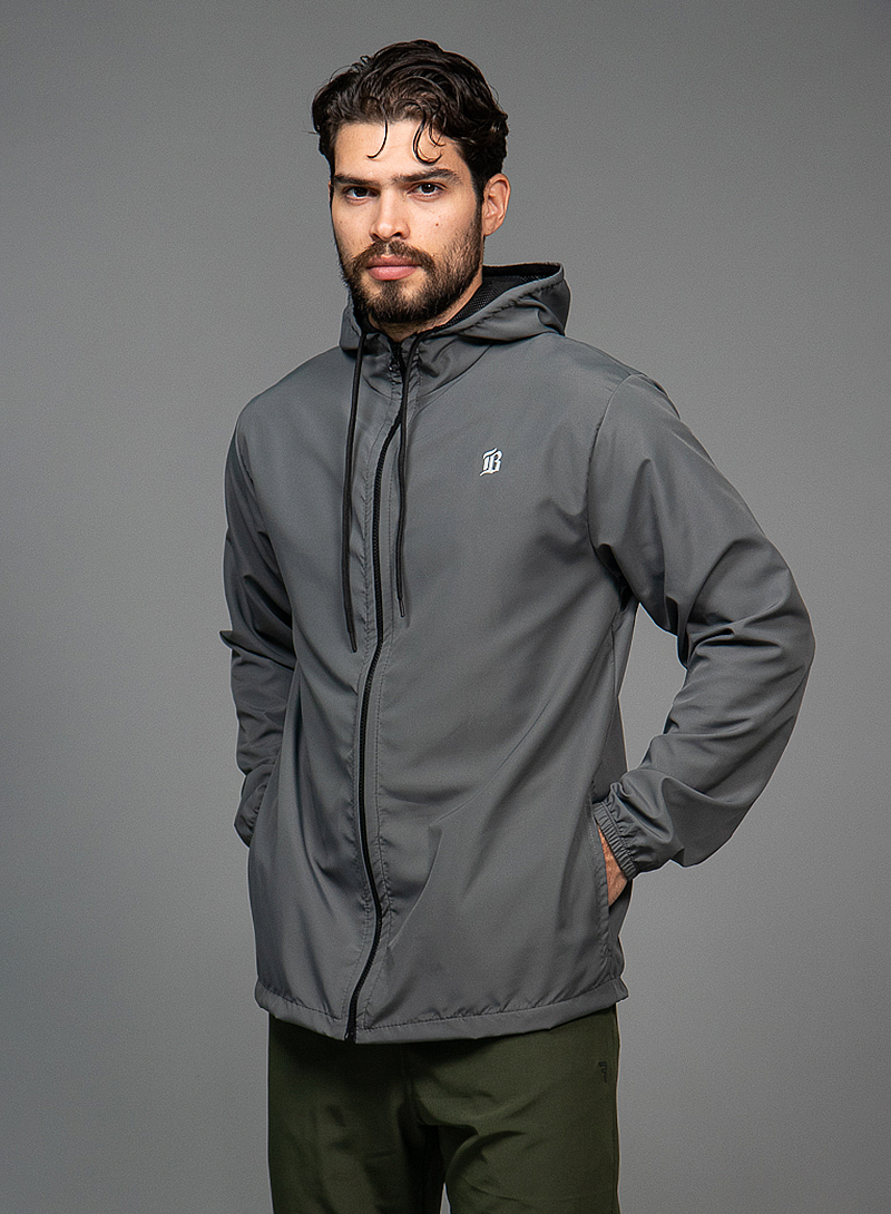 Jaqueta Corta Vento Masculino Chumbo Conforto, Mobilidade e