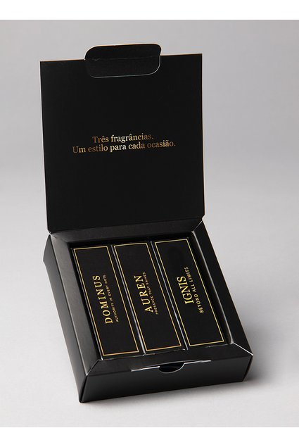 Kit Perfumes Masculinos Blühen 3x15ml – Dominus, Auren e Ignis