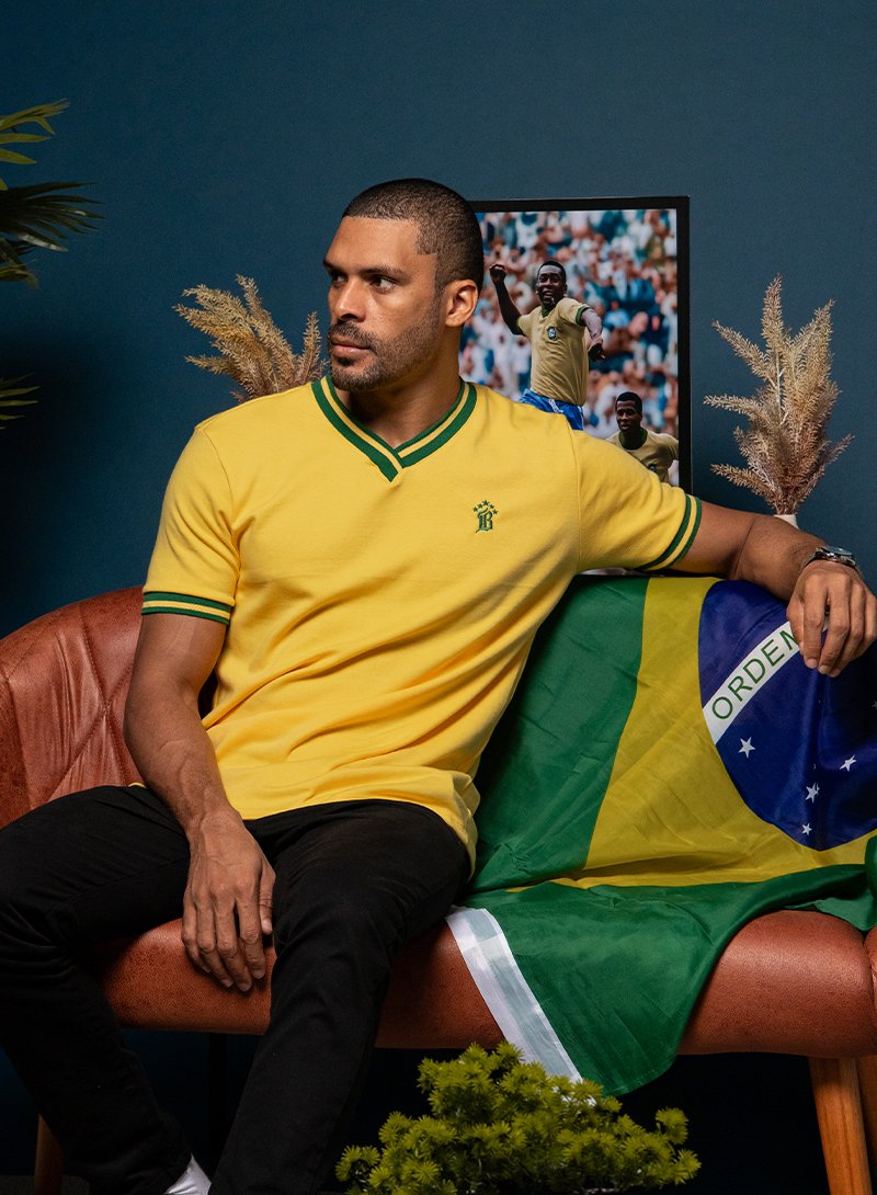 07 camiseta masculina gola v brasil copa do mundo 2026 amarela bluhen