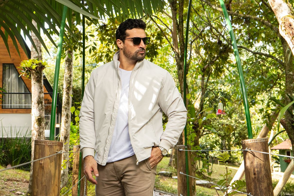 jaqueta off white branca bomber masculina