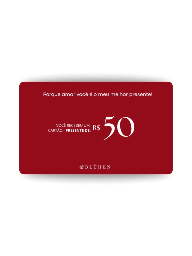 10 cartao presente bluhen r 50
