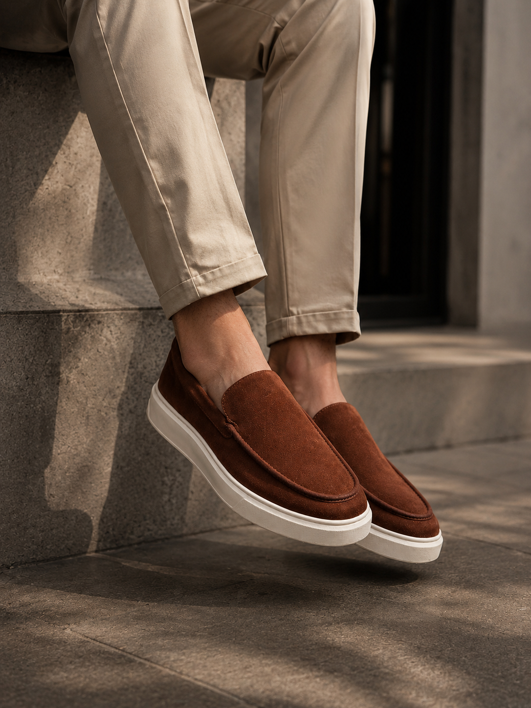 T&ecirc;nis Slip On Marrom