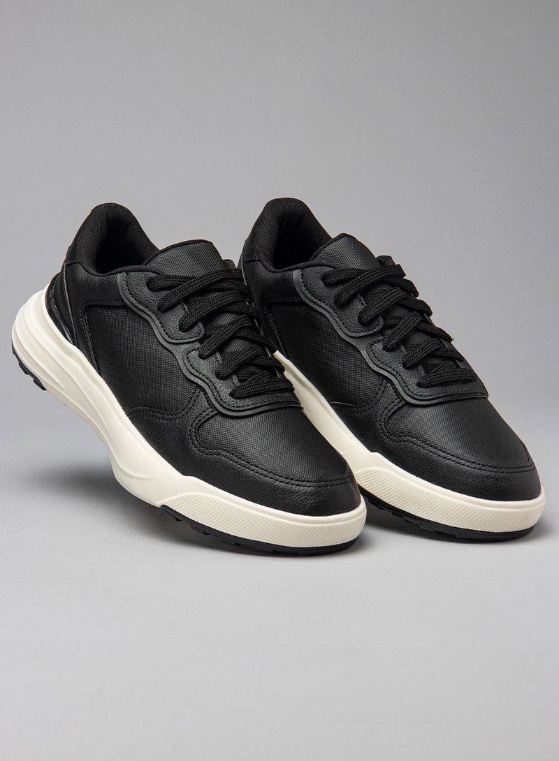 tenis casual masculino bluhen color preto solado branco storm 6