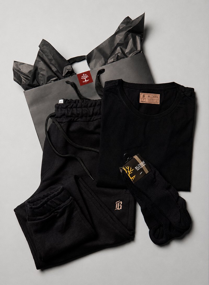 kit presente namorado marido aniversario bluhen premium bluhen calca moletom camiseta meia