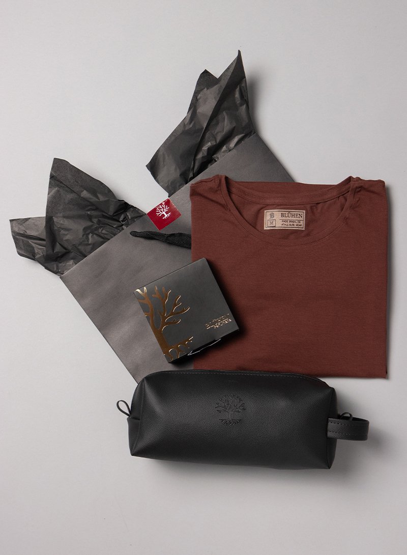 kit presente namorado marido aniversario camiseta touch pima kit 3 fragrancias necessaire 2