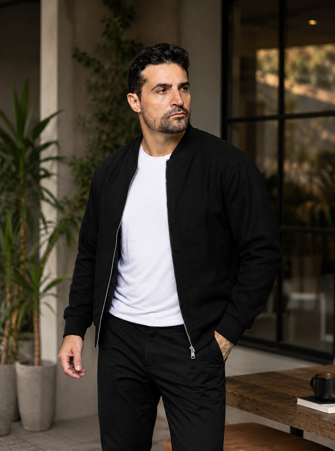 jaqueta bomber masculina caqui nevaro la barida inverno bluhen encorpada estruturada 7