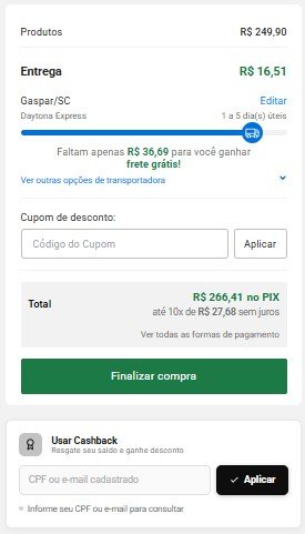 checkout cashback