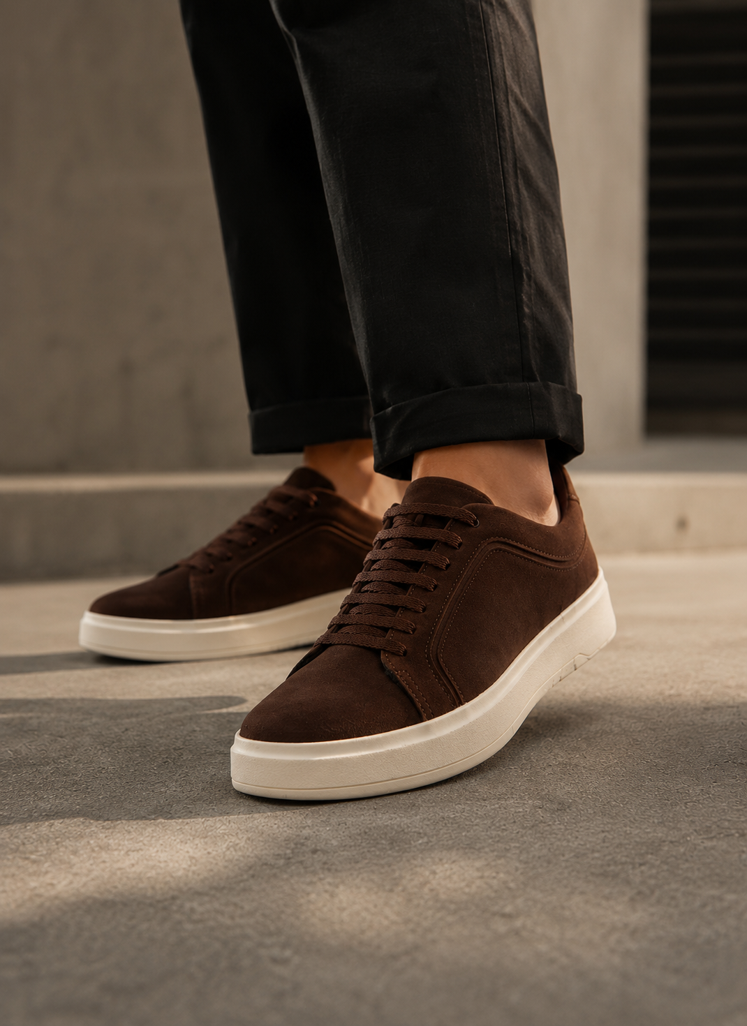 tenis casual masculino couro bluhen cafe fuse 11 1