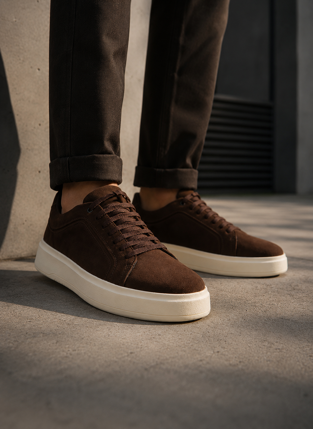 tenis casual masculino couro bluhen cafe fuse 12 1